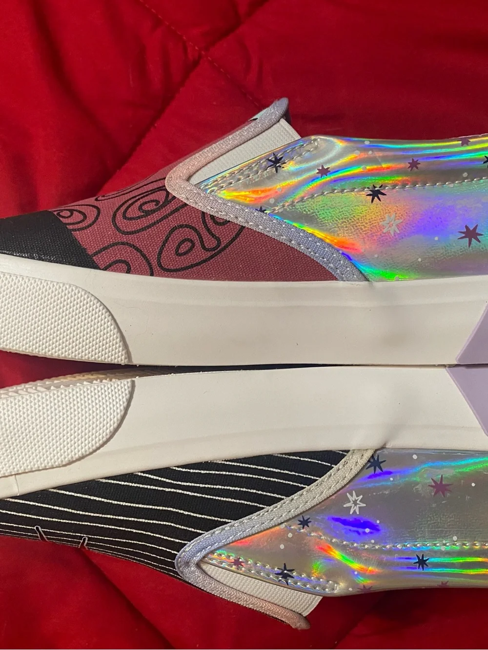 The Nightmare Before Christmas Kids Slip-On Shoes - Jack & Sally Graphic